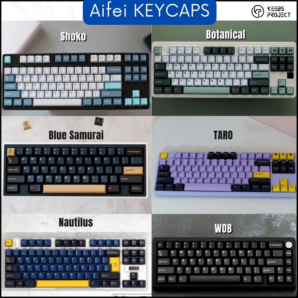 GMK Aifei Keycaps Keycaps PBT Cherry เค้าโครงทั้งหมดสําหรับคีย์บอร์ดแบบกลไก