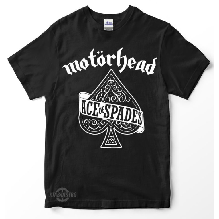 MOTORHEAD ACE OF SPADES เสื้อยืดพรีเมี่ยม Motorhead ทุกอย่างดังกว่าทุกอย่างเสื้อยืดวงร็อค n roll band