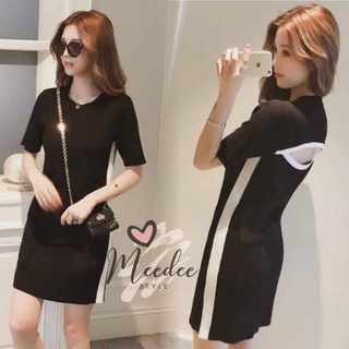 Sale ลดล้างสต็อค #🔖 เดรสสั้น มินิเดรส ไหมพรม Mini Dress น่ารัก เดรส แถบข้าง ด้านหลัง เว้า Sexy เซ็กซี่ ใส่เที่ยว ใส่สบาย