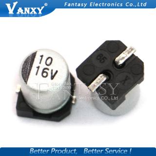 10PCS Electrolytic capacitor 16v10uf 4*5mm SMD aluminum electrolytic capacitor 10uf 16v