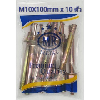 พุกตะปู MR เบอร์ M10x100 mm จำนวน 10 ตัว