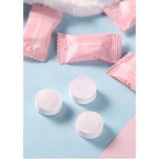 ผ้าขนหนูอัดเม็ด ผ้าอัดเม็ด เช็ดทำความสะอาด ขนาดผ้า 20*22 cm …