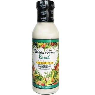 Walden Farms Ranch Dressing Calorie Free 355ml น้ำสลัดฟาร์มปศุสัตว์ แคลอรี่ฟรี