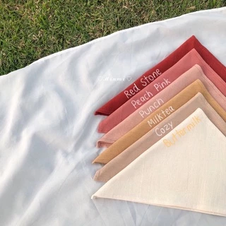 สินค้าพร้อมส่ง EVERYDAY🎉ผ้าฝ้ายสามเหลี่ยมผืนใหญ่ ทรงวินเทจ ก็หวาน ๆ กันไปเลยสิคะ 💖💞💓