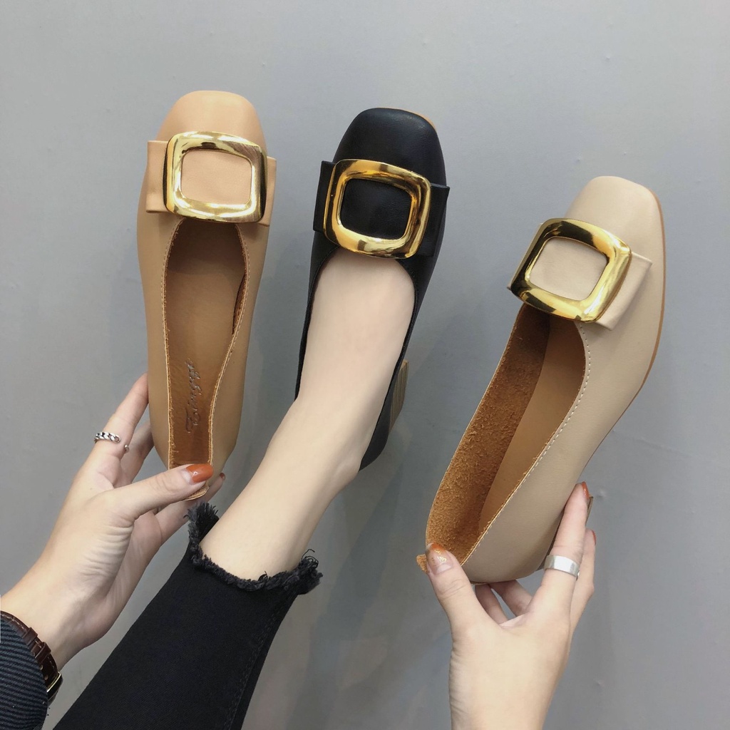 Simple Tofu Heeled Women& 39;s รองเท้าทํางาน, Contemporary Imported Official Women& 39;s Shoes SK-021