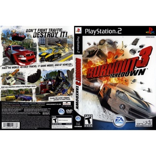 Burnout 3 Takedown แผ่นเกมส์ PS2