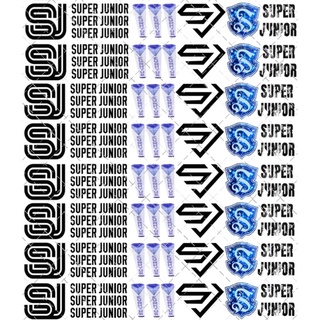 sj superjunior สติ๊กเกอร์ติดเล็บ สติ๊กเกอร์ลอกน้ำ