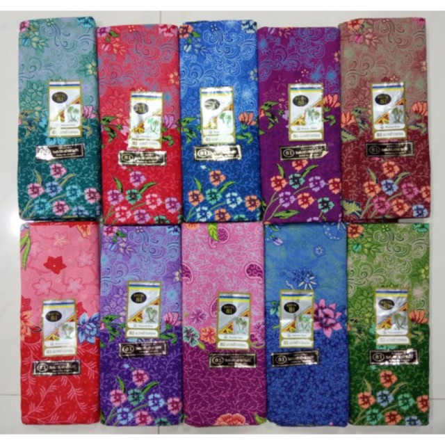 COTTON💯ผ้าถุง BATIK 81 (ต้นมะพร้าว) หน้ากว้าง 1.8เมตร เย็บแล้วค่ะ ✅ผ้าฝ้ายเนื้อดีค่ะ✅💓💗 ร้านปิด 13-16/4/69นะคะ💓