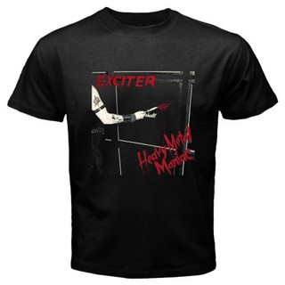 แพงกว่า แต่ดีกว่าเสื้อยืดลายกราฟฟิก Exciter Heavy Steel maniac Rock Band 63ap