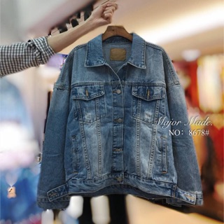 Zipper Jeans Jacket แจ๊คเก็ตรุ่นใหม่ No.8678#