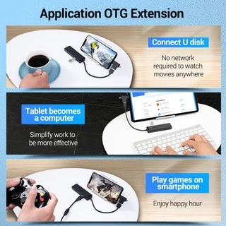 Vention ฮับ 5Gbps USB 3.0 4 พอร์ต ความเร็วสูง สําหรับเครื่องพิมพ์ แล็ปท็อป PC Xbox PS5 Surport Charging