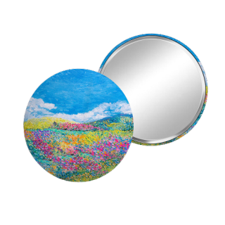 โปรโมชั่น : pocket mirror กระจกพกพา ขนาดกระทัดรัด มีหลายลายให้เลือก