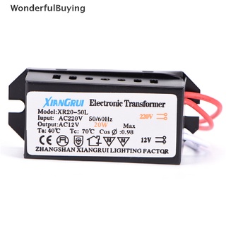 Wbth หม้อแปลงไฟฟ้า พาวเวอร์ซัพพลาย 20W AC 220V to 12V LED