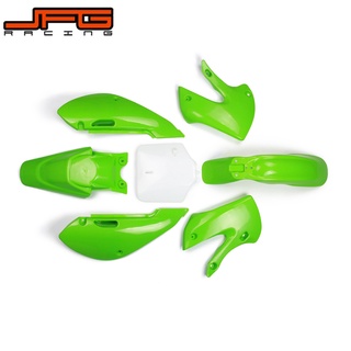 JFG Racing 7 Pcs Side Cover Fairings Motorcycle Body Kit  For  KLX110 KX65 DRZ110