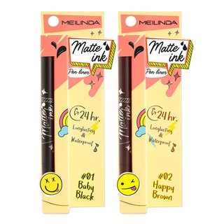 MEILINDA Matte Ink Pen Liner 1.2 ml มี 2 สี ให้เลือกค่ะ