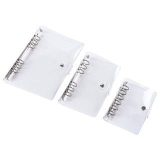 6 Holes Transparent PVC Notebook Cover Protector Ring Binder Loose leaf Folder