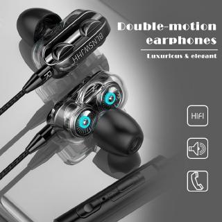 ชุดหูฟังสเตอริโอ Hifi Stereo Bass In - Ear พร้อมไมโครโฟน 3 . 5 มม . สําหรับ Android / Ios