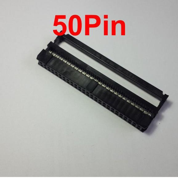 หัวย้ำสายแพ 50Pin ตัวเมีย ระยะ Pitch 2.54 mm