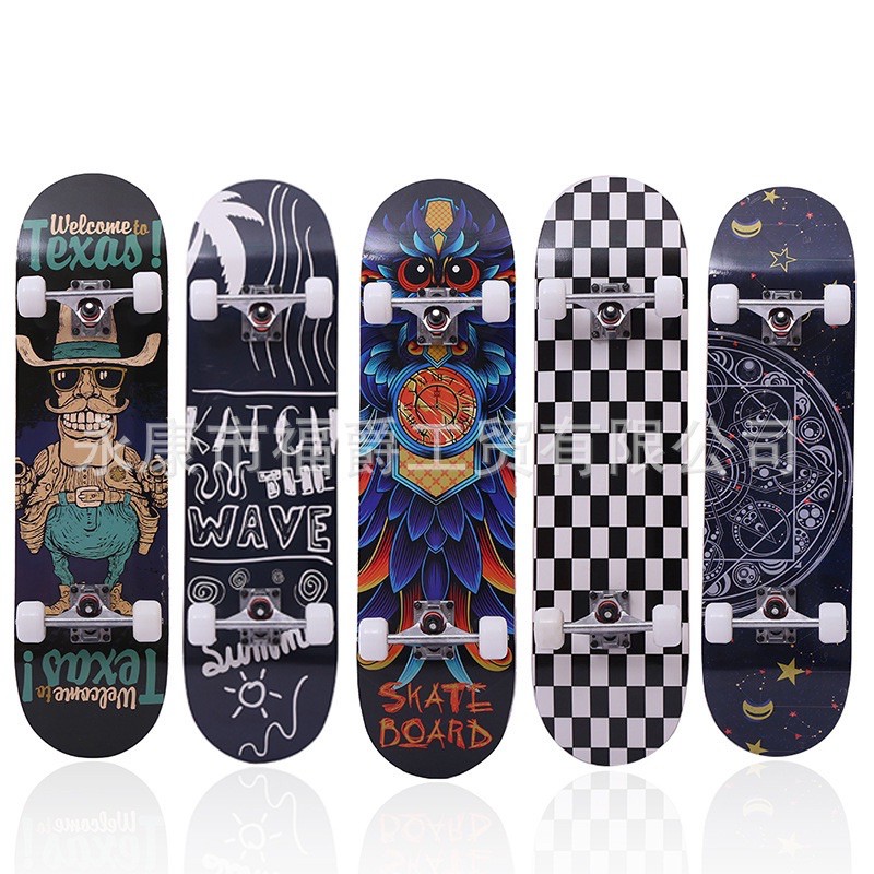 พร้อมส่ง‼️สเก็ตบอร์ดผู้ใหญ่80cm Skateboard สเก็ตบอร์ดแฟชั่น ส่งด่วน1-3วัน