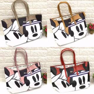 Lacoste กระเป๋า Tote Bag / Mickey Mouse ลายมิกกี้เม้าส์