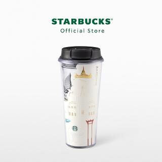 Starbucks Bangkok Relief Layers 16oz.ทัมเบลอร์พลาสติกสตาร์บัคส์ คอลเลคชั่นกรุงเทพฯ 16 ออนซ์ A1294