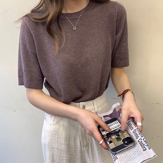 ♡ Mochi Knittop ♡ basic knit top l 3 colors - oncemore.s