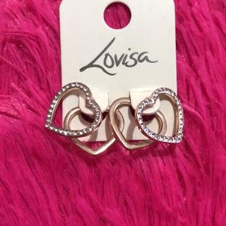 ส่งฟรี ต่างหูสไตล์เก๋ใส่แบบ2ชั้น แบรนด์Lovisa แท้100%