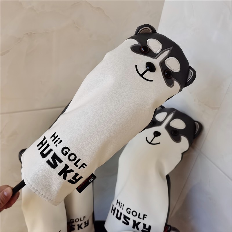 กอล์ฟอุปกรณ์ซ้อมกอล์ฟHUSKY DOG golf comlete set headcovers Animal golf