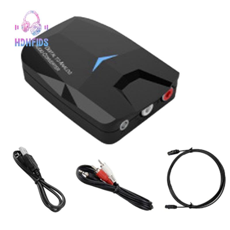Digital to Analog Audio Converter Adapter for Fiber Optic Coaxial Audio