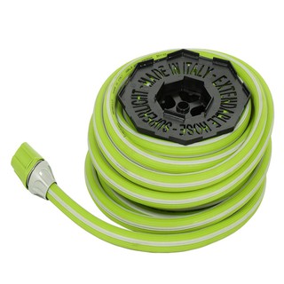 Watering hose ANTI-KINK PLASTIC/RUBBER HOSE IDROEASY 15M GREEN Watering equipment Garden decoration accessories สายยางรด