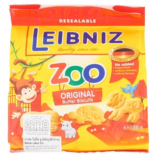 ราคาพิเศษ!! บาวเซ่น ไลบ์นีซ ซู บิสกิตรูปสัตว์ต่างๆ 100กรัม Bahlsen Leibniz Zoo Original Butter Biscuits 100g