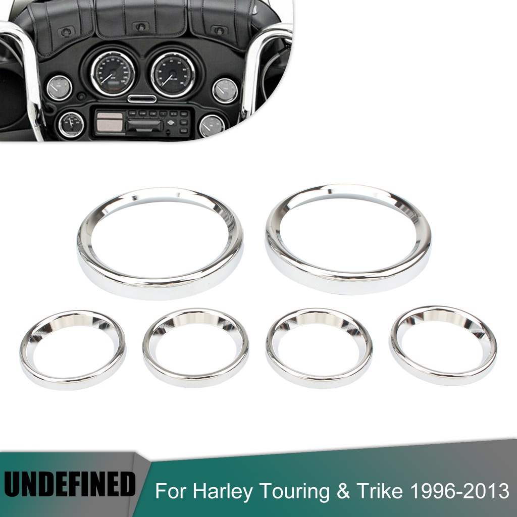 Motorcycle Speedometer Gauges Bezels Horn Cover Instrument Trim Ring For Harley Touring Electra Glide FLHT Road Glide 19