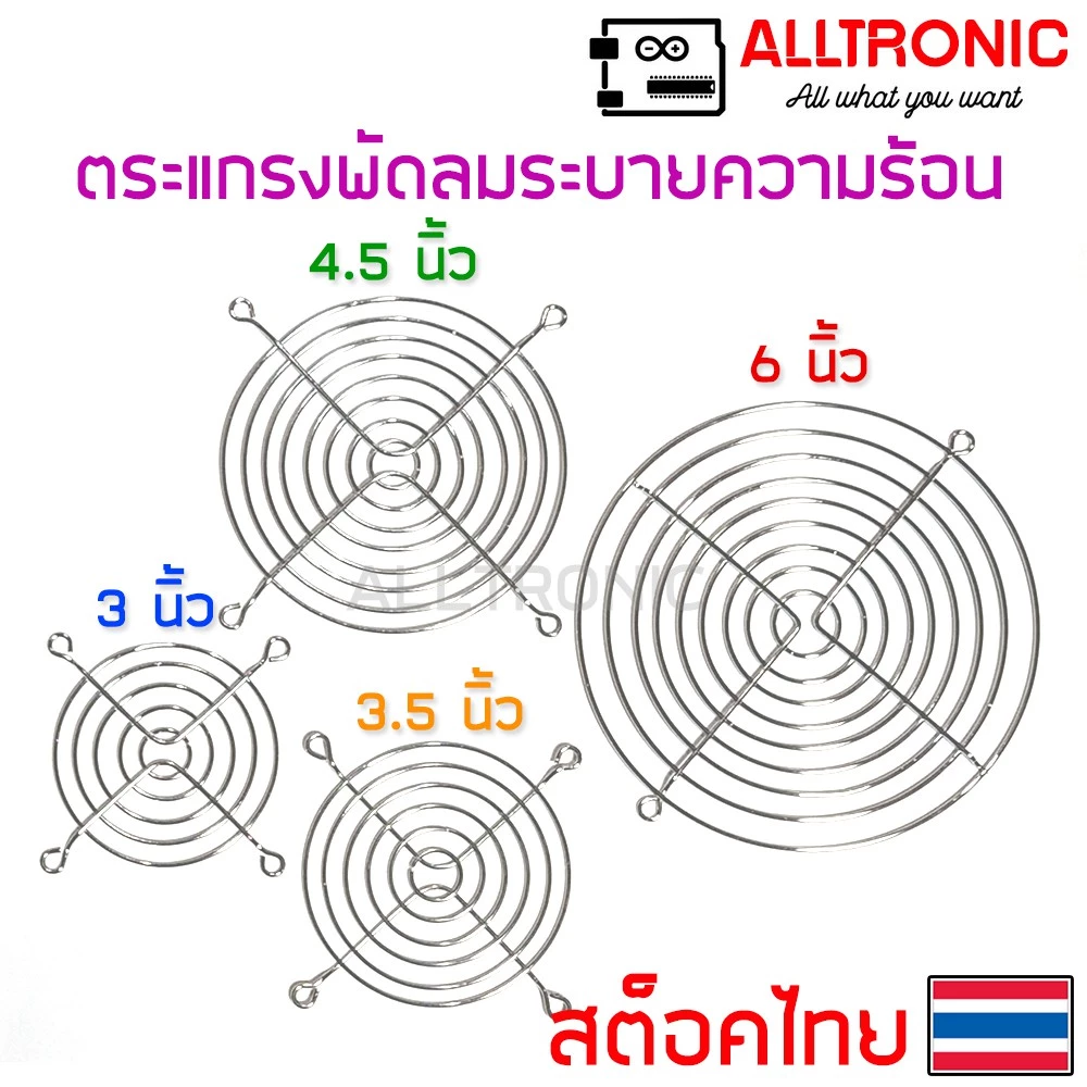 ตะแกรงพัดลม ตะแกรงพัดลมระบายความร้อน 3นิ้ว 3.5นิ้ว 4.5นิ้ว 6นิ้ว