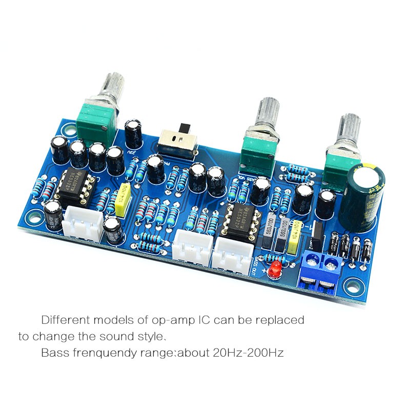 2.1 Channel Subwoofer Preamp Board Low Pass Filter Pre-Amp Ne5532 ราคา ถูกที่สุด ดีลบีเคเค แกลเลอรีภาพที่ 4
