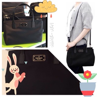    กระเป๋า Kate spade สีดำน้ำหนักเบาใหม่แท้100%