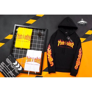 🔥⚡️ HOODIE  x THRASHER ⚡️🔥 🌪แขนยาวฮู้ดดี้ ใส่แล้วเฟี๊ยตเกินต้าน โคตรเท่ !!! 🌪 🛒พร้อมส่ง(มีบริการเก็บเงินปลายทาง)