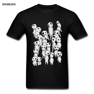 [100% Cotton] เสื้อยืด พิมพ์ลายอนิเมะ Kodama Tree Spirit Hime Princess Mononoke Elf สไตล์ญี่ปุ่น สําหรับผู้ชาย