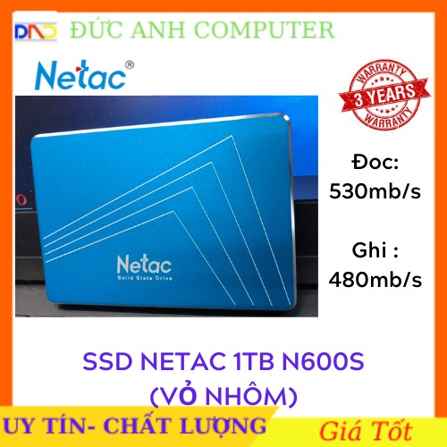 Ssd Netac 1TB N600S SATA3 6Gbs 2.5 นิ ้ วของแท ้ สําหรับแล ็ ปท ็ อปพีซี MacBook 36T