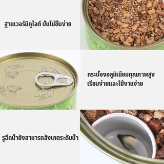 SKISOPGOต้นหญ้าแมวพร้อมทาน หญ้าแมว เมล็ดข้าวสาลี เมล็ดพันธุ์คุณภาพ กระป๋องอลูมิเนียม อัตราการงอกสูง