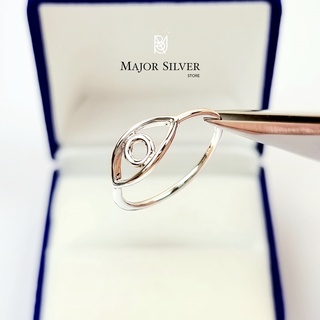 🎁Devil eye ring : แหวนดวงตา พิทักษ์ผู้สวมใส่ / แหวนเงินแท้ 92.5% แหวนแฟชั่น แหวนเงินแท้ 100 Major silver : E-V-Eye-13