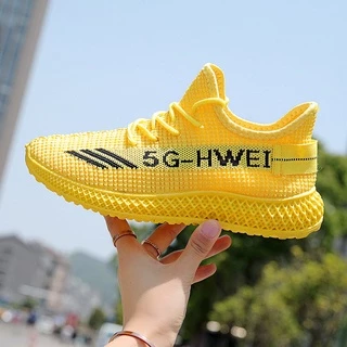(S-1060) พร้อมส่ง🚚รองเท้าผ้าใบแฟชั่น ลายHWE-5G ทรงสลิปออน ผ้าใบผู้หญิง ลำลอง นุ่ม ไม่ยับ