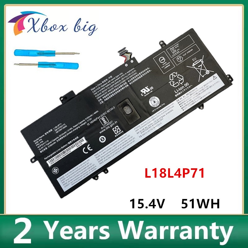 NEW Genuine L18M4P72 L18C4P71 L18L4P71 Laptop Battery For Lenovo X1 CARBON 2019, X1C 02DL006 SKB10K9