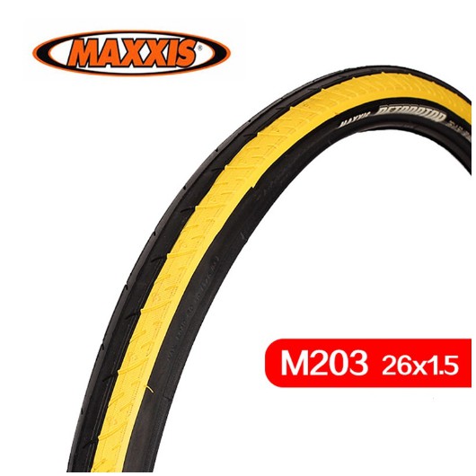 Maxxis ยางจักรยานเสือภูเขา สีเหลือง น้ําหนักเบา 26x1.50