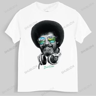 เสื้อยืด พิมพ์ลาย Dj Bob Ross แฟชั่นสําหรับผู้ชาย และผู้หญิง