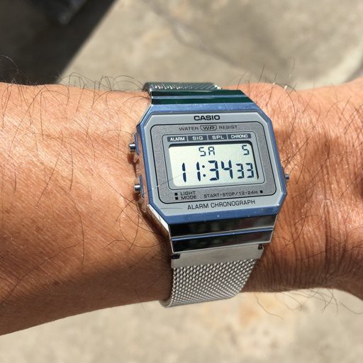 แท้ศูนย์ Casio (กล่องคลีม)นาฬิกาข้อมือผู้ชาย สายสแตนเลส รุ่น A700 A700W A700WM A500 A500WA A500WGA ประกันศูนย์ 1 ปี รูปที่ 4
