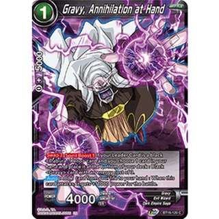 DB DB-BT16-120 Gravy, Annihilation at Hand Realm of Gods Common EN BT16-120 0821000021794