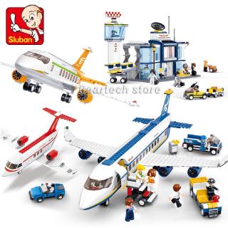 International Airport Building Blocks Airport Passenger Terminal model Bricks Toys for Boys