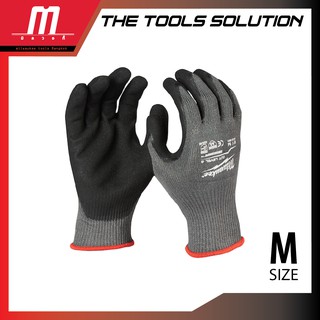 Milwaukee ถุงมือ Cut 5 Dipped Gloves ไซส์ M รุ่น 48-22-8951