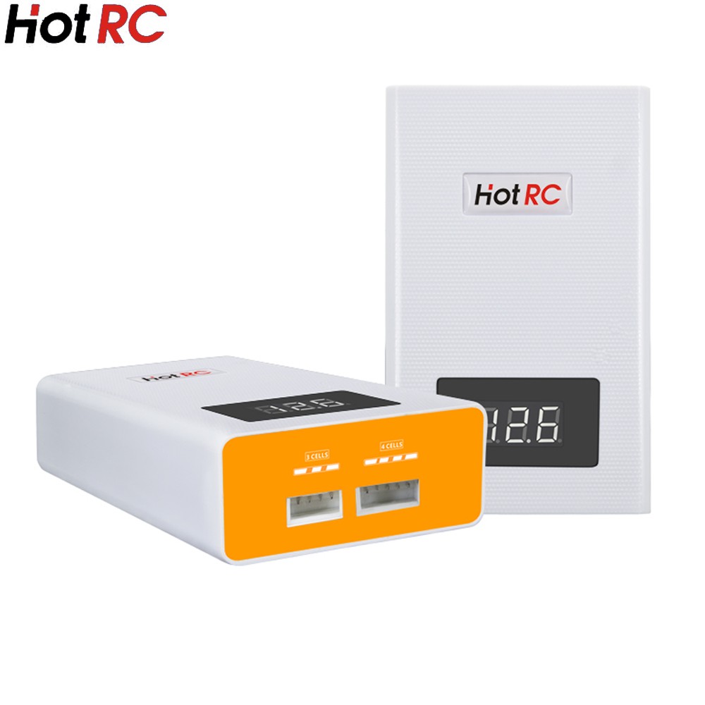 hotrc a 400 ดิจิตอล 3s 4s 3000 mah rc lipo ที่ชาร์จแบตเตอรี่พร้อมหน้าจอ led