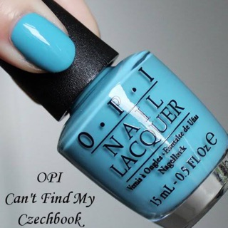 พร้อมส่ง OPI Can’t Find My Czechbook  ยาทาเล็บโทนสีฟ้าสดใส S…